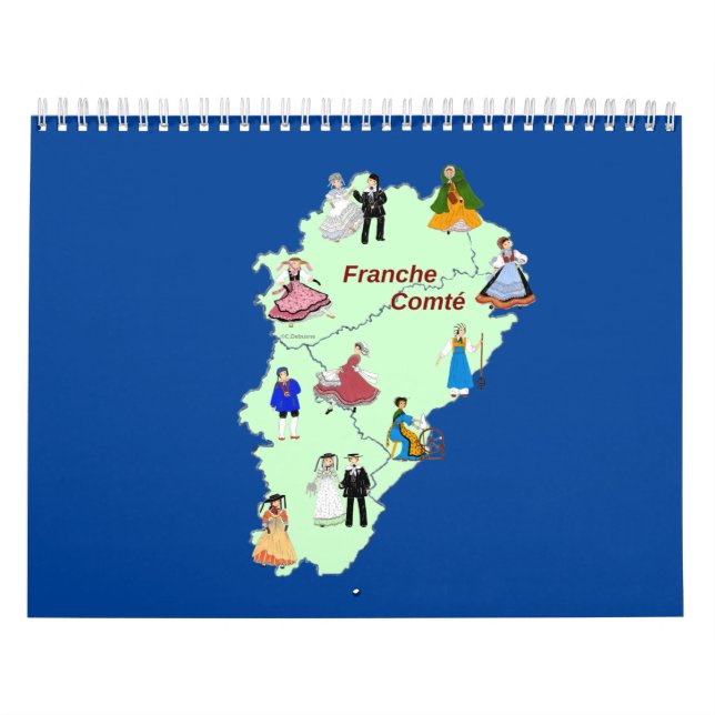 Calendário Costume traditionnel de Franche-Comté (Capa)