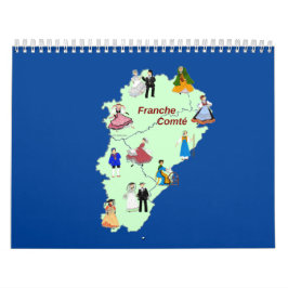 Calendário Costume traditionnel de Franche-Comté