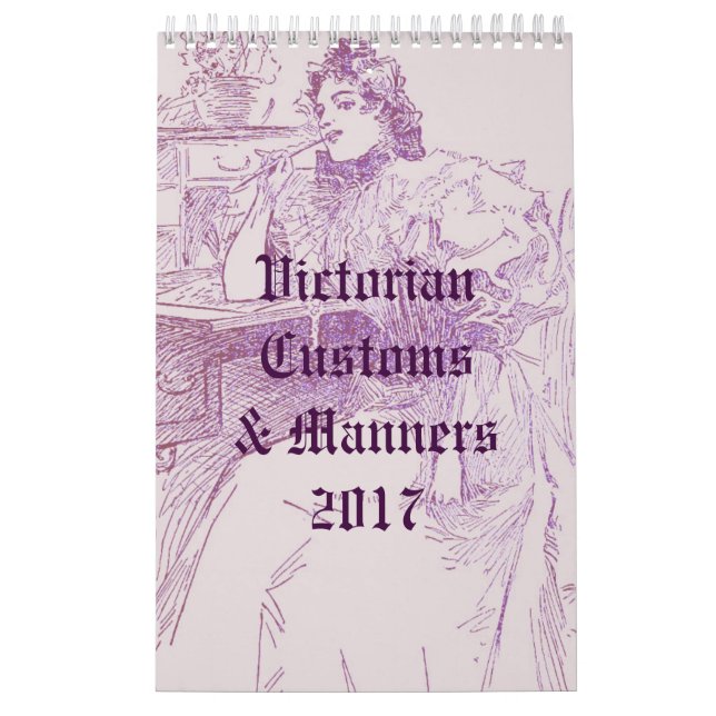 Calendário Costumes & maneiras do Victorian (Capa)
