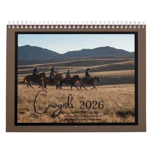 Calendário Cowgirl calendar