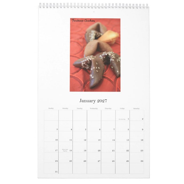 Calendário Cozinha de Califórnia (Jan 2027)