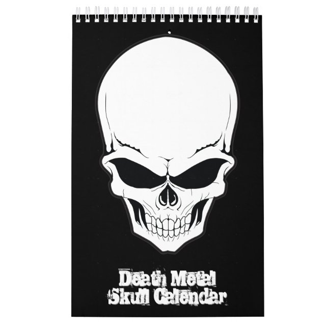 Calendário Crânio 💀 Morte de Metal Crânio 🔥 (Capa)