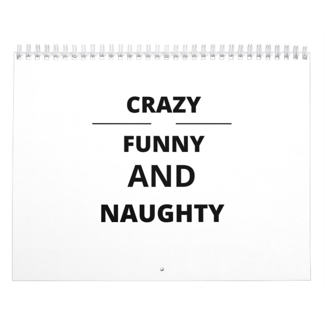CALENDÁRIO CRAZY FUNNY AND NAUGHTY (Capa)
