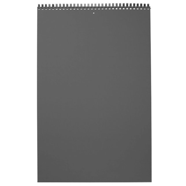 Calendário Create Your Own dark gray Custom Design (Capa)