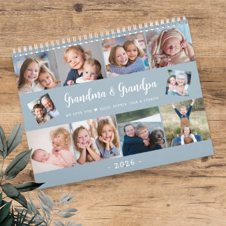 Calendário Create Your Own Photo Family Modern Script 2026