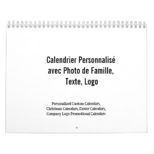 Calendário Créez votre propre calendrier personnalisé, Famíli