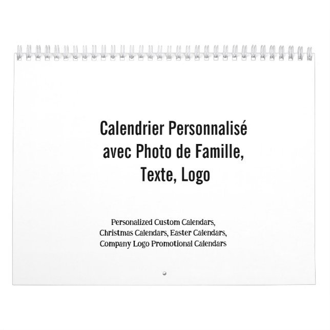 Calendário Créez Votre Propre Calendrier Personnalisé Famille (Capa)