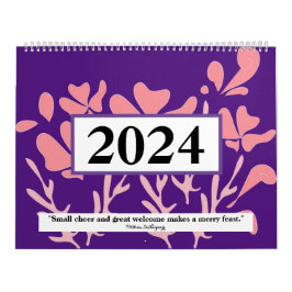 Calendário Crescentes designs de quarts coloridos Shakespeare