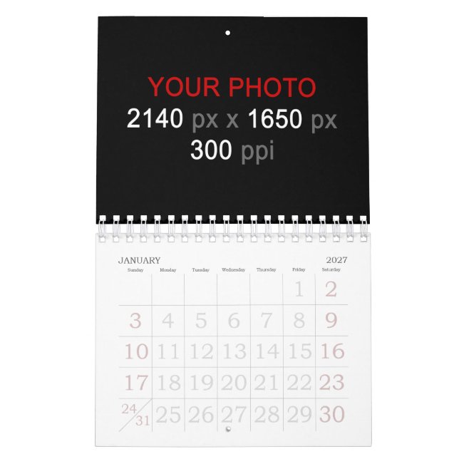 Calendário Criação pessoal (Jan 2027)