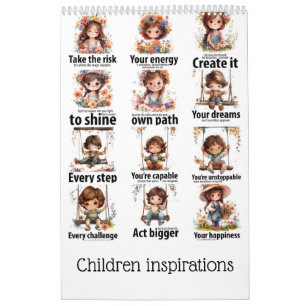 Calendário Crianças inspiradas