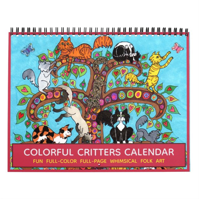 Calendário Criaturas Coloridas Animais Fantásticos Cute 2022  (Capa)