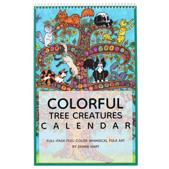 Calendário Criaturas Coloridas De Árvore Whimsical 2022 Anima (Capa)