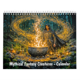 Calendário Criaturas Míticas de Fantasia