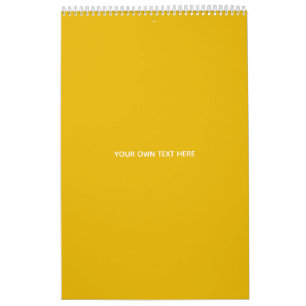 Calendário Crie Seu Próprio Design Amarelo Personalizado