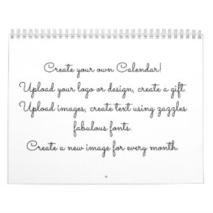 Calendário Crie seu próprio personalizado