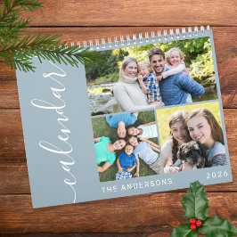 Calendário Crie seu próprio script de colagem mínima de 3 fot