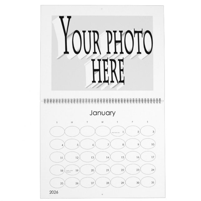 CALENDÁRIO CRIE SUA FOTO (Jan 2026)