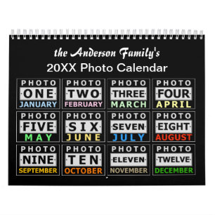 Calendário Crie Sua Própria Família Personalizada Foto 2022