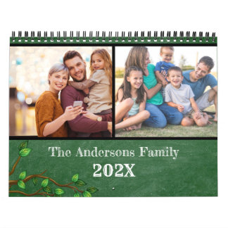 Calendário Crie sua própria foto da família moderna mensal ve