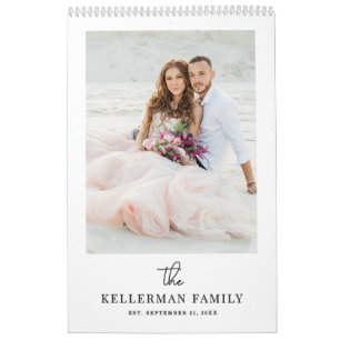 Calendário Crie Sua Própria Foto de Casamento