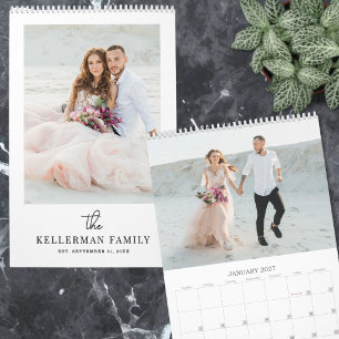 Calendário Crie Sua Própria Foto de Casamento