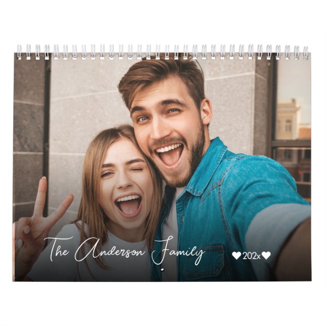 Calendário Crie Sua Própria Foto Personalizada Da Família (Capa)