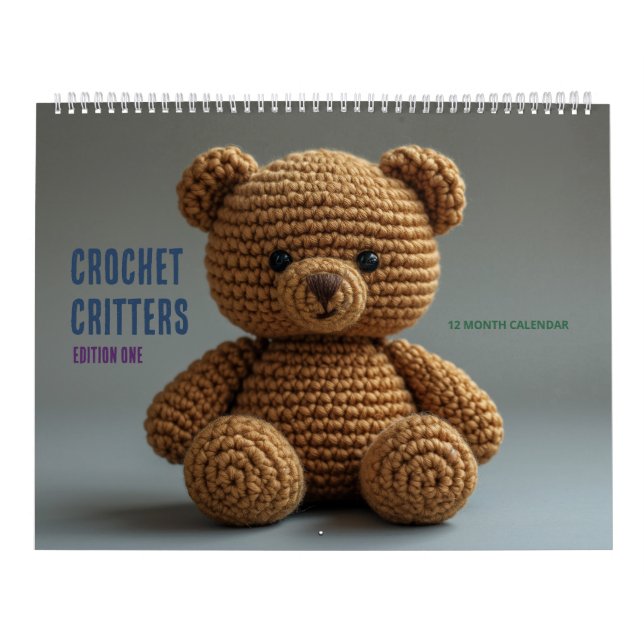 Calendário Crochet Critters: Edição Um (Capa)