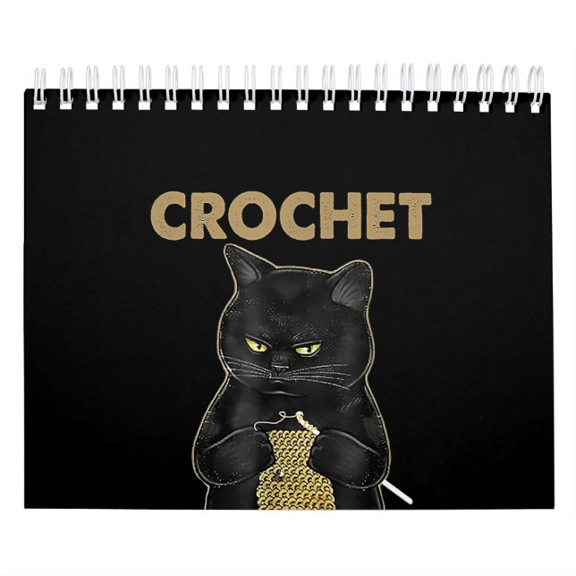 Calendário Crochet De Gato Negro Porque O Assassinato Está Er (Capa)