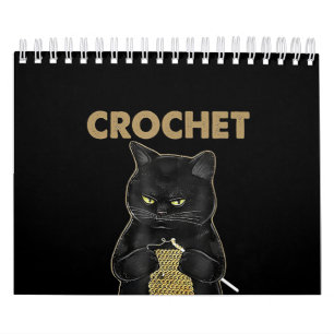 Calendário Crochet De Gato Negro Porque O Assassinato Está Er