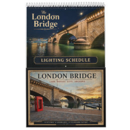 Calendário Cronograma de Iluminação da London Bridge 2027 Cal