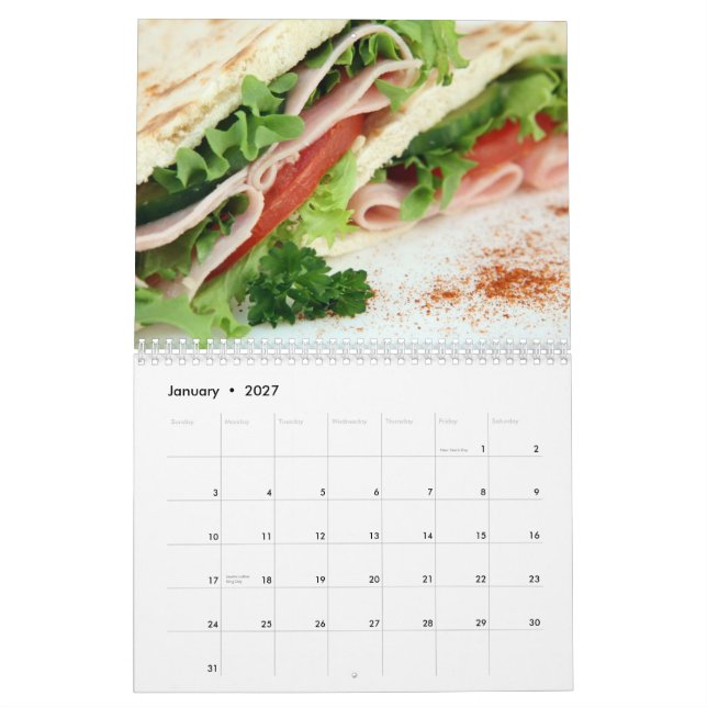 Calendário Culinárias internacionais (Jan 2027)