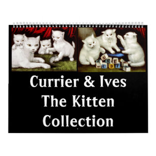 Calendário Currier & Ives - A Coleção Kitten