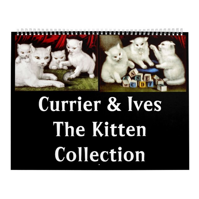 Calendário Currier & Ives - A Coleção Kitten (Capa)