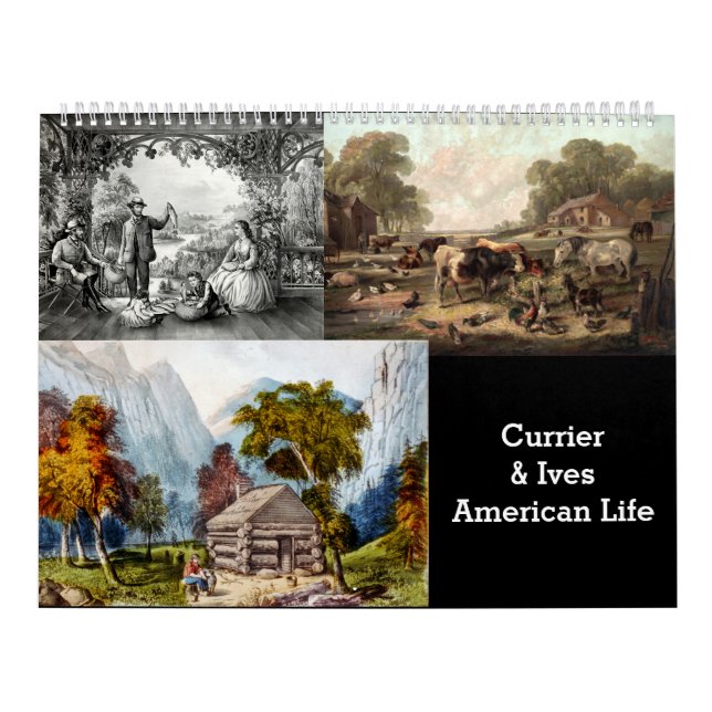 Calendário Currier & Ives - Vida Americana (Capa)