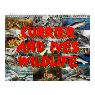 Calendário Currier & Ives Wildlife