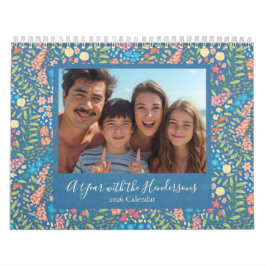 Calendário Custom 12-Month Photo Calendar – Holiday Gift