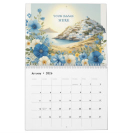 Calendário Custom Business Logo 2026 Wall Calendar - Modern b