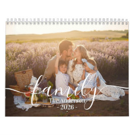 Calendário Custom Family Photo | Personalized 2026
