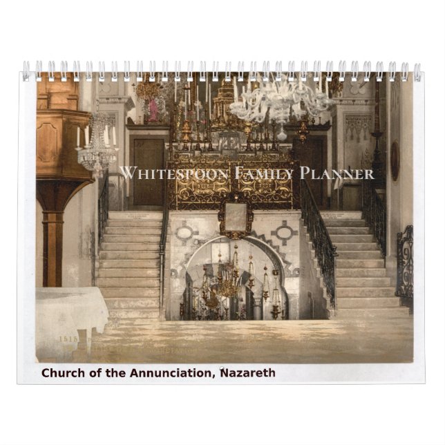 Calendário Custom Family Planner Sacred Holy Land Sites (Capa)
