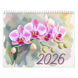 Calendário Custom Floral Photo Calendar Personalized Flower