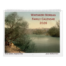 Calendário Custom Holy Land Bible Christian Family