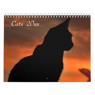 Calendário customizável dos gatos