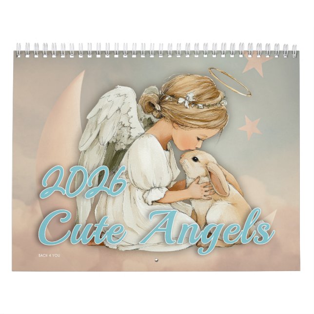 Calendário Cute Angels 2026 (Capa)