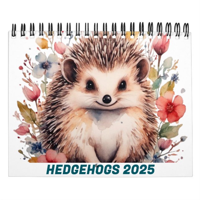 CALENDÁRIO CUTE HEDGEHOGS 2025 (Capa)