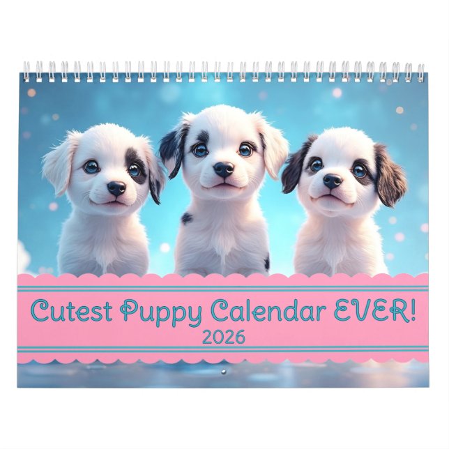 Calendário Cutest Puppy Calendar EVER! (Capa)