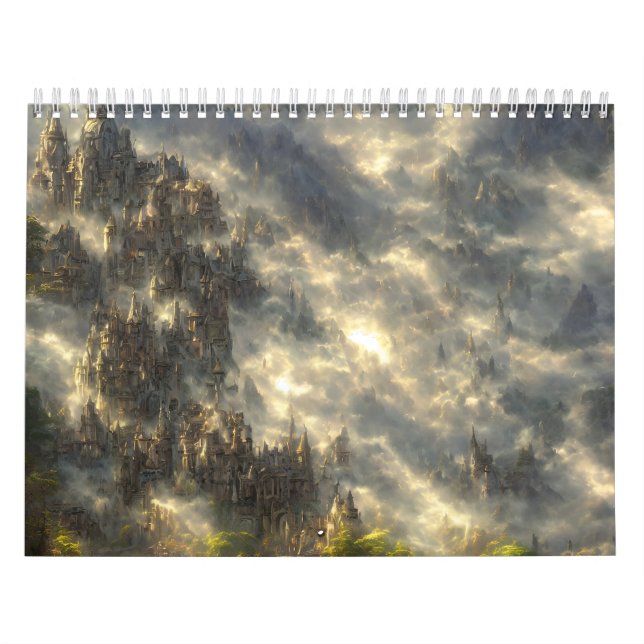 Calendário Cyberpunk - Paisagem do anel Epic eldin (Capa)