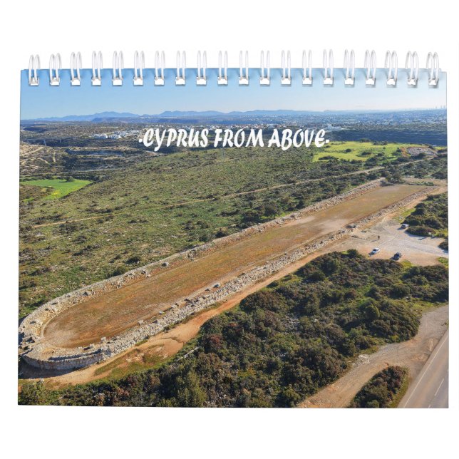 Calendário Cyprus from above Calendar (Verso)