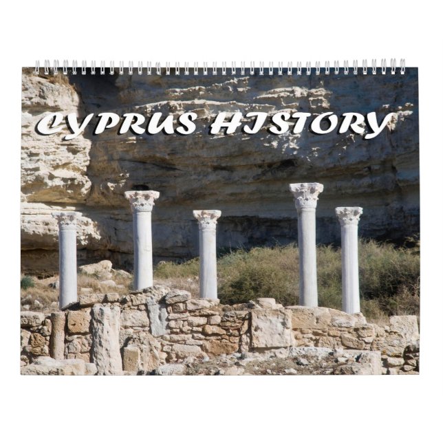 Calendário Cyprus history (Verso)