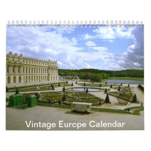Calendário da arquitetura Vintage Europe