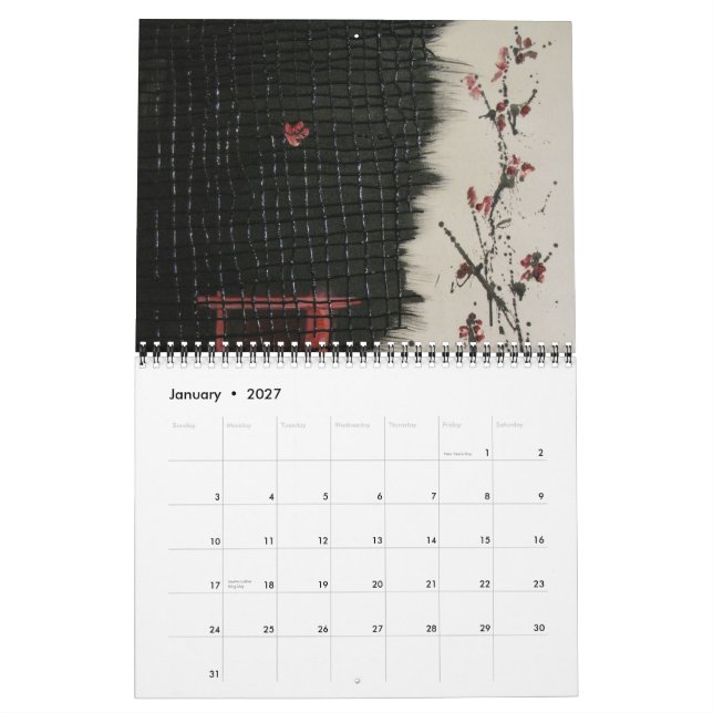 Calendário da arte contemporânea 2012 (Jan 2027)